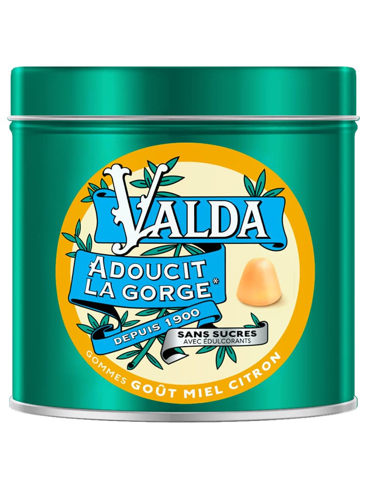 Gommes adoucissantes sans sucres au délicieux goût de miel et de citron - 140 g