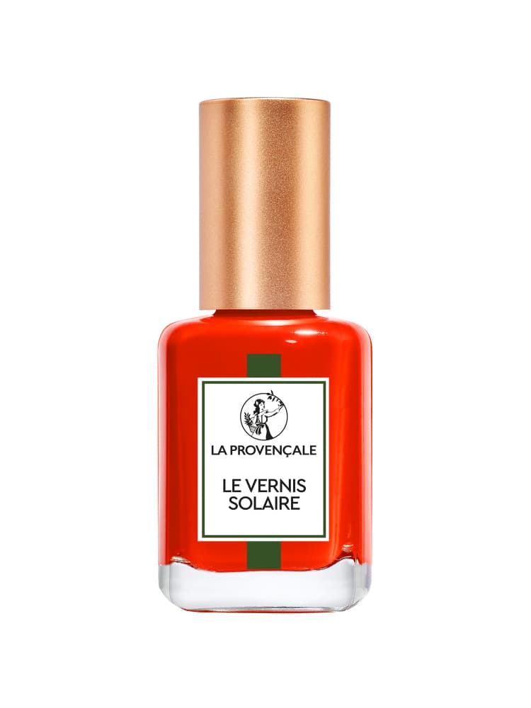 La Provençale Bio Le Vernis Solaire Longue Tenue 13 ml - Couleur : 402 Coquelicot du Lubéron